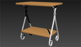 时尚简约茶几模型